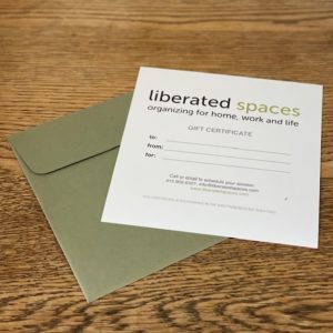 gift certificate